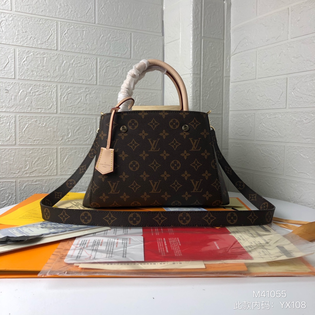 LV Montaigne Bag M41055 M41056 HH061071 29-33cm - ELEGANCE-SECRETE
